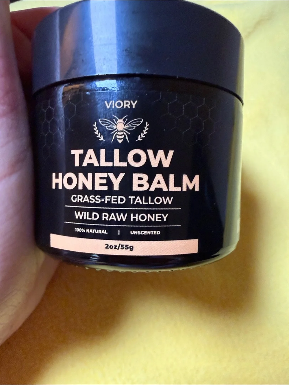 Viory Tallow Honey Balm - Black & Cream